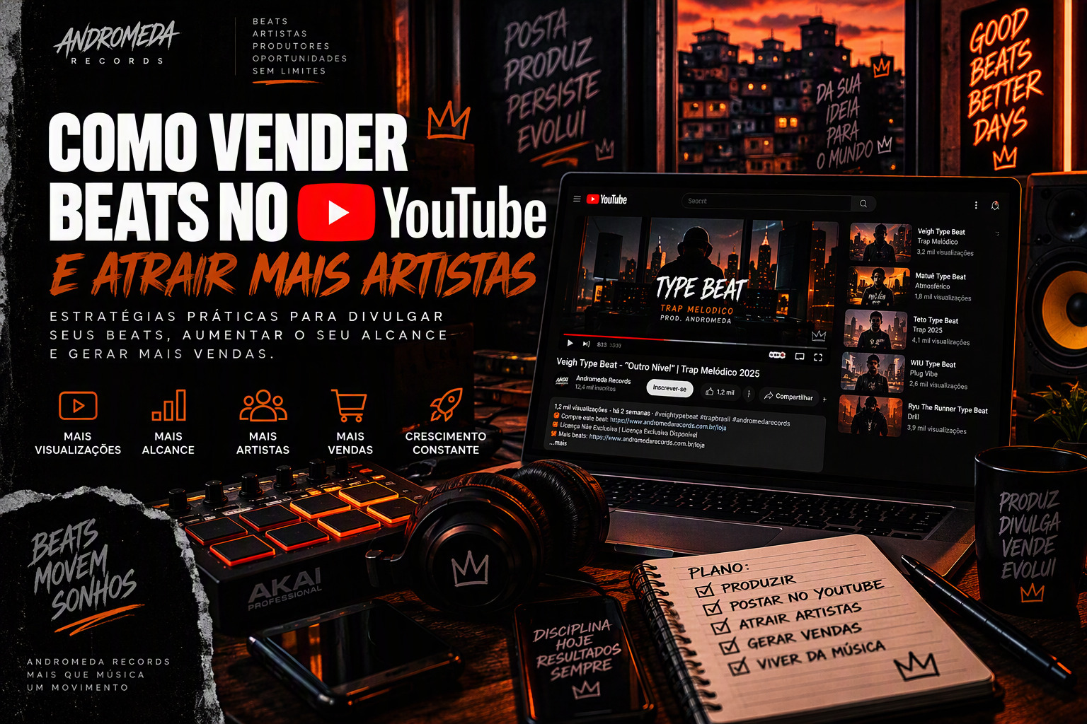 Como Vender Beats no YouTube e Atrair Artistas Todos os Dias
