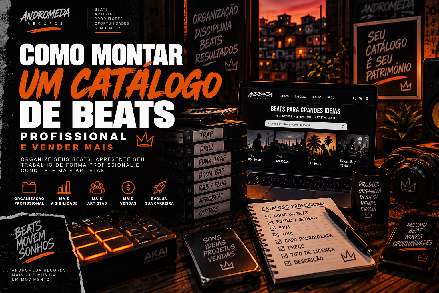 Como Montar um Catálogo de Beats Profissional e Vender Mais